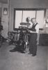 McFarlane printing press with D.C. McFarlane McFarlane printing press with D.C. McFarlane