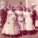 Bennett-Johnson wedding
L-R:  Veldon, George, Helen, Ruby & Joe Bennett
Ft: Erma, Edna & Margaret Bennett nee McLaughlin