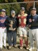 SPORTS-WHITEWATER REGION SOFTBALL TEAMS - Micksburg Twins have claimed the Greater Ottawa Fastball league trophy this year, 2025. l-r John Enright (grandson), Reid Mick (grandfather), Joe Mick (grandson) & Jamey Mick (son, & Joe's father)