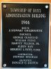 Ross Twp Administration Building plaque
