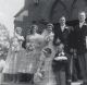 Curry, Harold & Evelyn Ross wedding
left to right… Ethel Booker (Curry), Wilma Nevin (Ross), Evelyn & Harold Curry, Melville Curry, and Keith Curry. Dolly Howard and Barry Brooke Curry, Harold & Evelyn Ross wedding
left to right… Ethel Booker (Curry), Wilma Nevin (Ross), Evelyn & Harold Curry, Melville Curry, and Keith Curry. Dolly Howard and Barry Brooke